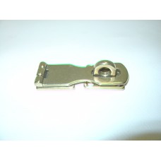 Hasp and Staple shaped polished brass 