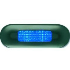 Oval Step Light Blue LED 12volt clear lens 2343